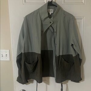 Levi's Green and Gray Windbreaker Jacket